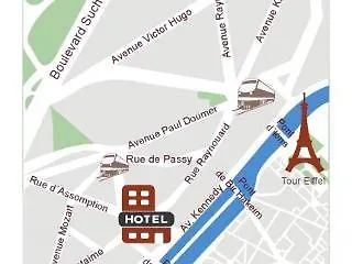 Eiffel Kennedy Hotel Paris
